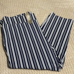 Chicos So Slimming Beach Stripe Cropped Pants